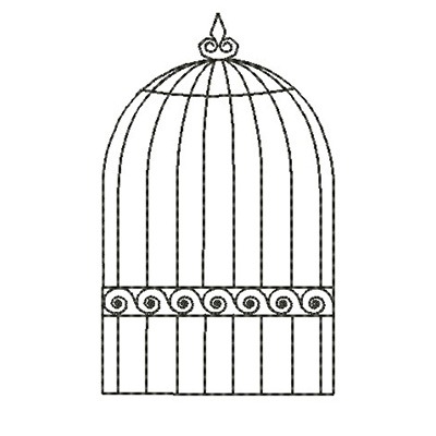 Matriz de matriz Matriz De Bordado Gaiola 10 Cm